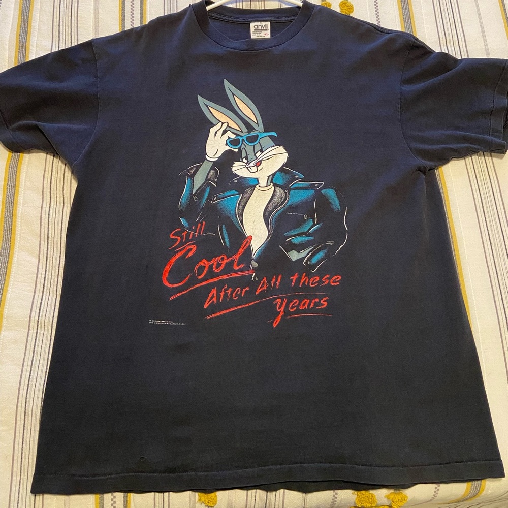 Vintage 1990 Bugs Bunny “Still Cool After All These Years” Single Stitch XL Tee